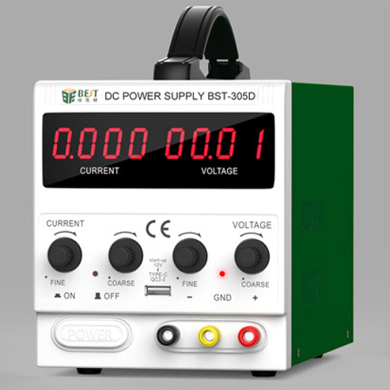 30v 5a Digital Display Power Supply 7a Shunt 8 USB 110V/220V Switch Qc3.0 Fast Charging BST-305D DC Regulated Power Supply