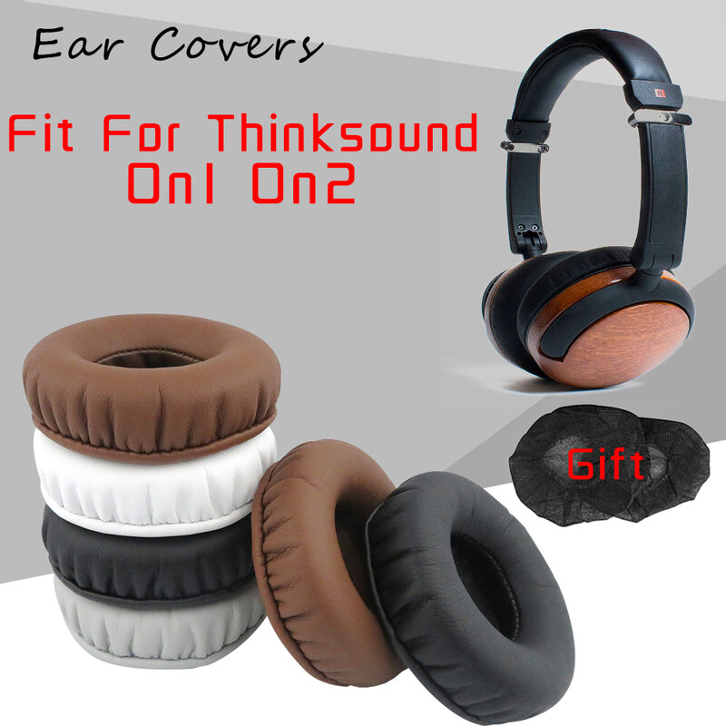 Coussinets d'oreille pour Thinksound On1 On2, oreillettes de remplacement en cuir PU, mousse éponge