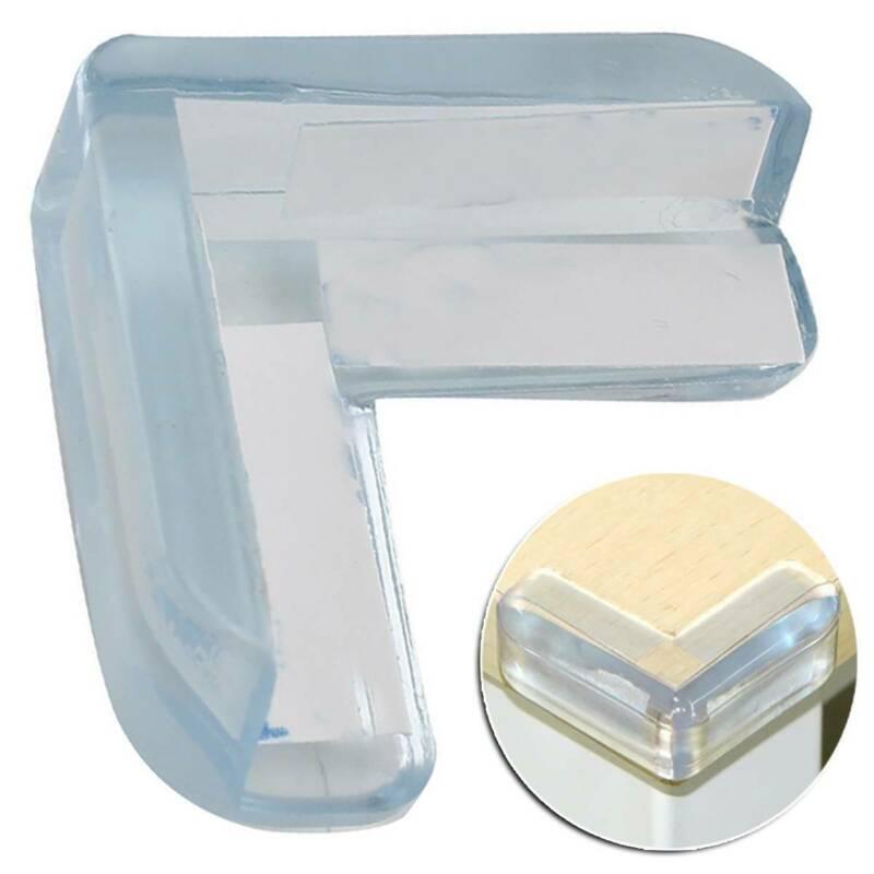 Protector de silicona anticolisión en forma de L, cubierta protectora antideslizante para muebles, bordes de mesa y esquinas, 4 Uds.