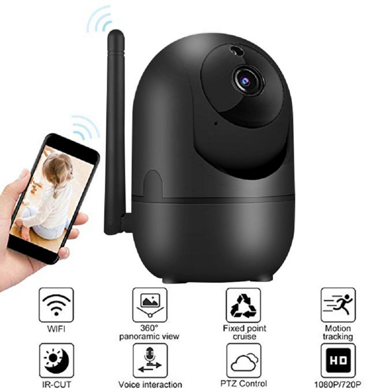 Kamera Wifi IP 1080P YCC365 Plus Pelacakan Otomatis Kamera Keamanan Rumah Dalam Ruangan Pengawasan Kamera WiFi Nirkabel Monitor Bayi
