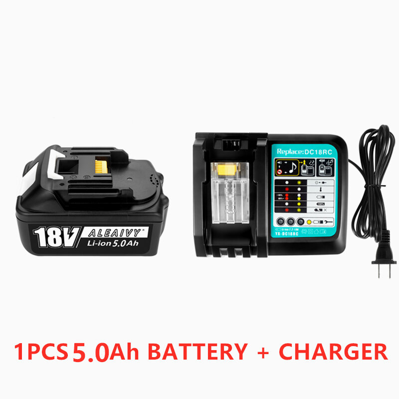 Con caricabatterie BL1860 batteria ricaricabile 18 V 6000mAh agli ioni di litio per batteria Makita 18 v BL1840 BL1850 BL1830 BL1860B LXT 400