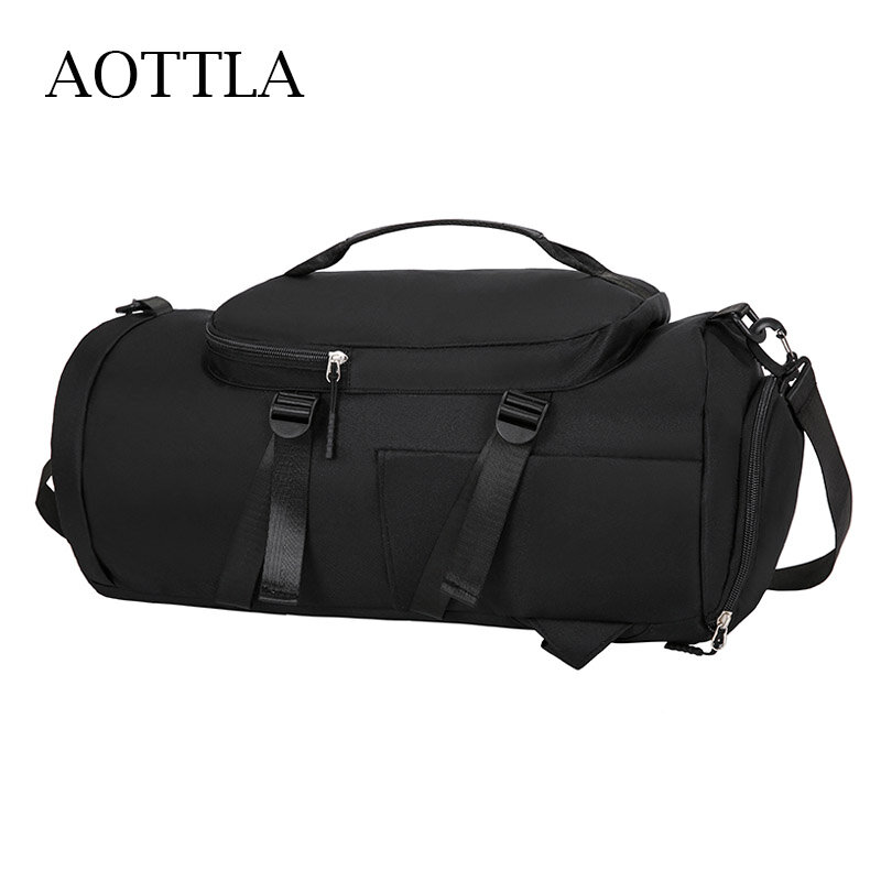 AOTTLA-Bolso de viaje de nailon para hombre y mujer, de Color sólido Mochila GRANDE, bolsa deportiva informal, bolso de equipaje, novedad