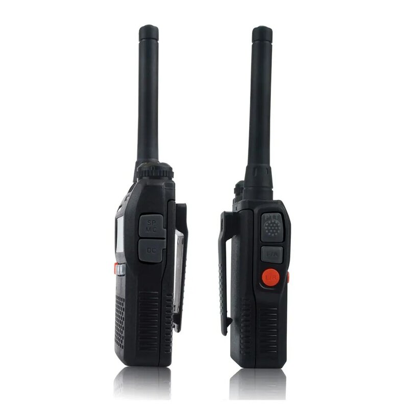 Baofeng-walkie-talkie UV-3R mini, VOX radio de bolsillo de dos vías, pantalla Dual, 2W, 99 canales, radio FM con manos libres