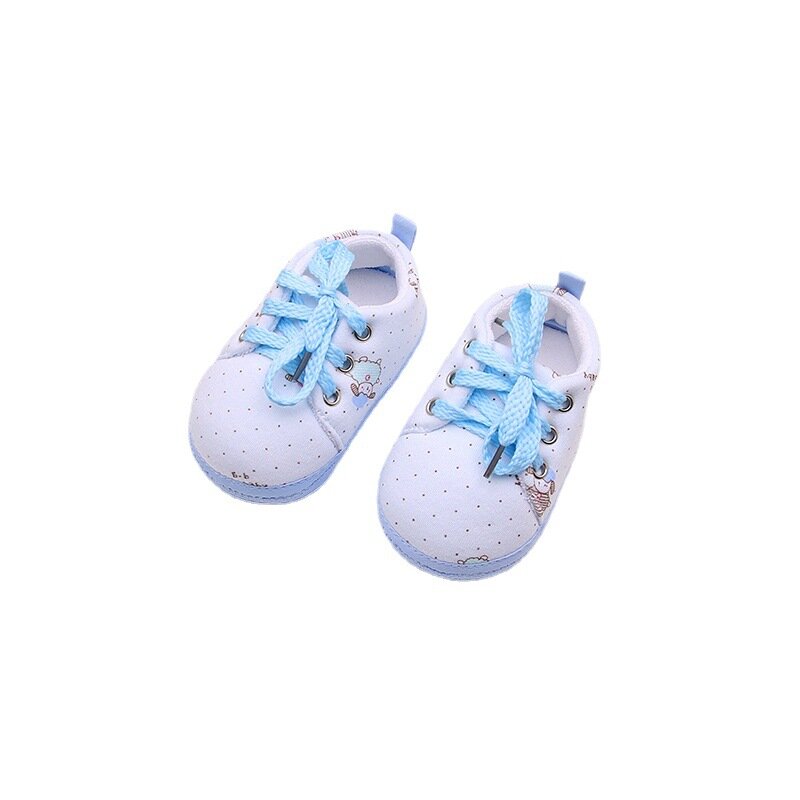 Buty dziecięce dziecięce buty dla małego dziecka miękkie podeszwy wiosenne i jesienne buty chłopięce buty sznurowane dla niemowląt w wieku 0-1 lat