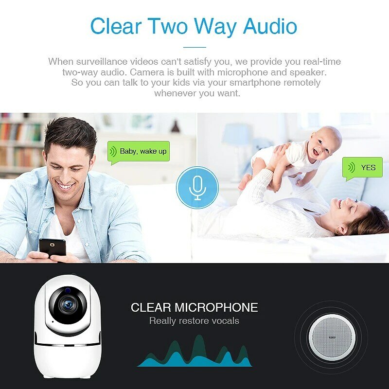 Original ycc365 1080P Cloud HD IP Kamera WiFi Auto Tracking Kamera Baby Monitor Nachtsicht Sicherheit Home Überwachung Kamera