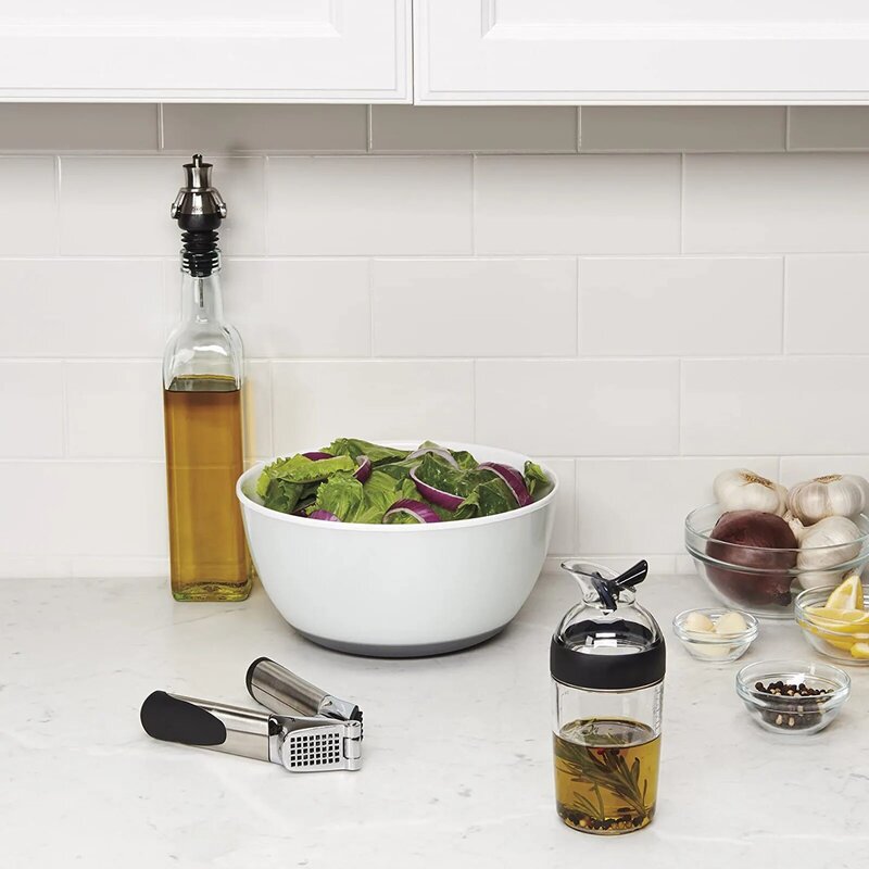 Pegangan Mudah Pengocok Saus Salad Botol Kontainer Mixer Saus Universal dengan Timbangan Gadget Dapur