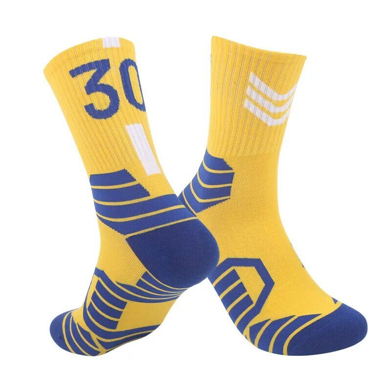 5 pairs of basketball socks thick bottom non-slip breathable towel bottom socks wear-resistant sports in-tube men's socks