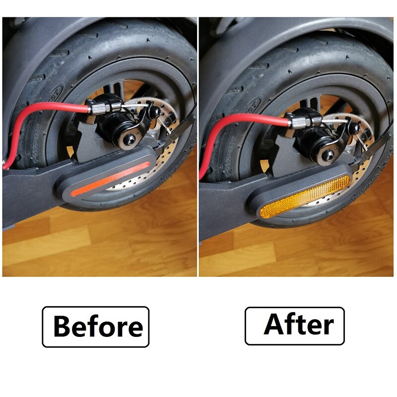 Tampa de eixo de roda refletora, para xiaomi m365 pro 2 scooter elétrica m365 1s m365 pro, peças de skate e proteção