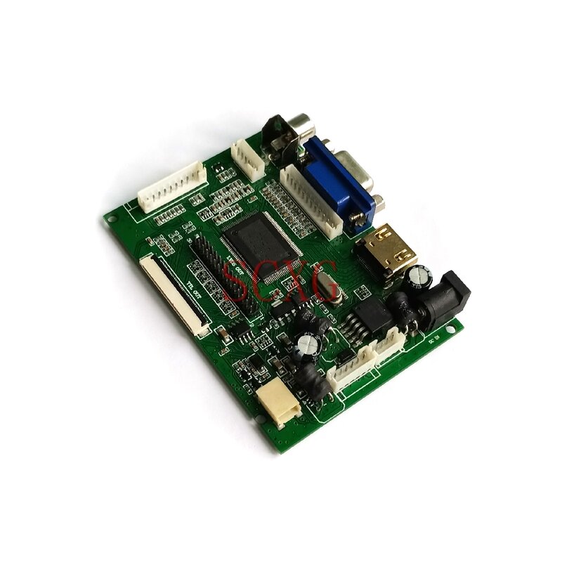 LVDS 30 Pin 1024*600 dla CLAA102NA01CW/CLAA102NA32CW DIY zestaw z wejściem HDMI AV VGA 1CCFL sterownik LCD płyta napędowa wyświetlacz