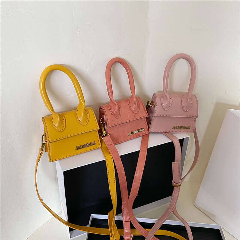 Jacquemus – Mini sacs à main motif crocodile pour femmes, sac à bandoulière de marque célèbre, fourre-tout de luxe de styliste, 2020