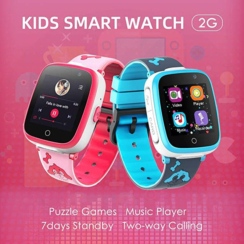 Новинка 2021, Детские умные часы G3 для игр, 2G, SIM, SOS-вызов, музыкальный плеер, телефон для девочек и мальчиков, часы, рекордер, детские часы, подар...
