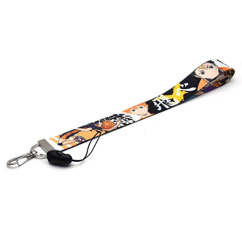 haikyuu Keychain Accessories Cosplay Prop Key Rings Cell Phone Neck Strap ID Lanyards