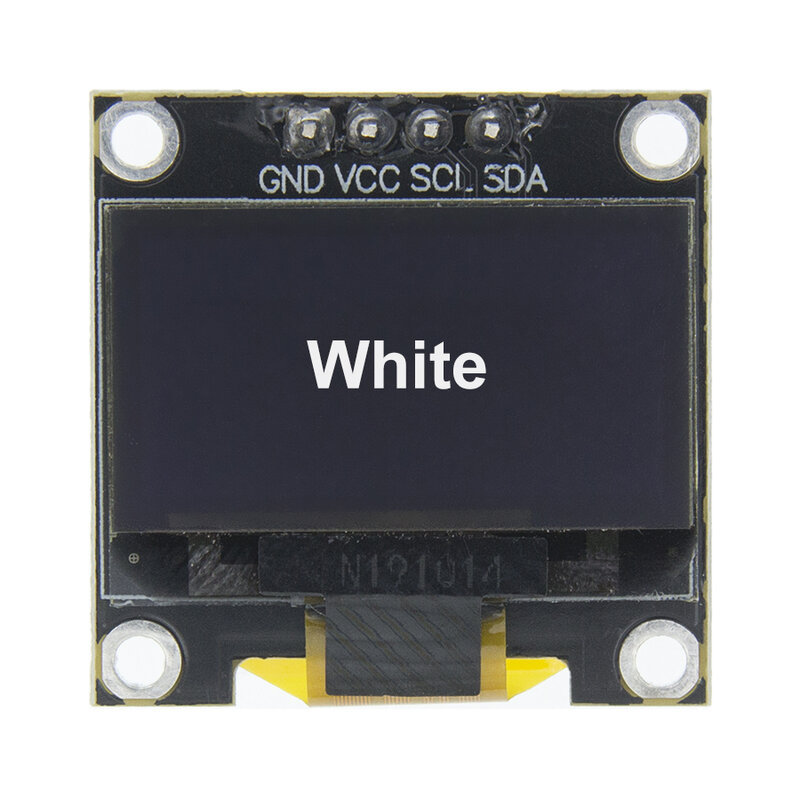 Módulo de pantalla OLED de 0,96x64, 4 pines, 0,96 ", Blanco/azul/amarillo, 0,96", IIC I2C, comunicación para arduino