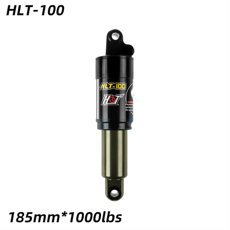 HTL-100-Amortiguadores traseros para bicicleta de montaña, muelle de aceite de aleación de aluminio, para nieve, 125/150/165/185mm, 850/1000 libras