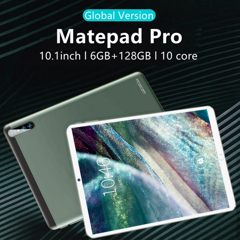 Matepad-tableta PC de 10,1 pulgadas, Tablet de red 6GB RAM + 128GB ROM, osu, 10 núcleos, MT6788, sim, Wifi, tipo C, android 10,0