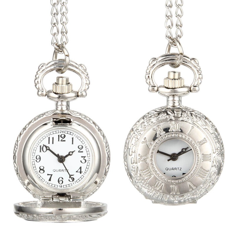 Классические Мультяшные кварцевые карманные часы для мужчин и женщин, полый корпус, винтажный кулон в стиле стимпанк, ожерелье, лучшие пода...