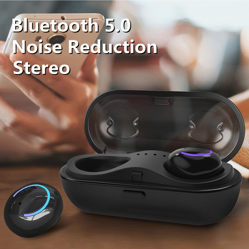 2021 auricolari Bluetooth 5.0 TWS di alta qualità con scatola di ricarica cuffie Wireless cuffie Stereo impermeabili per sport 9D Stereo