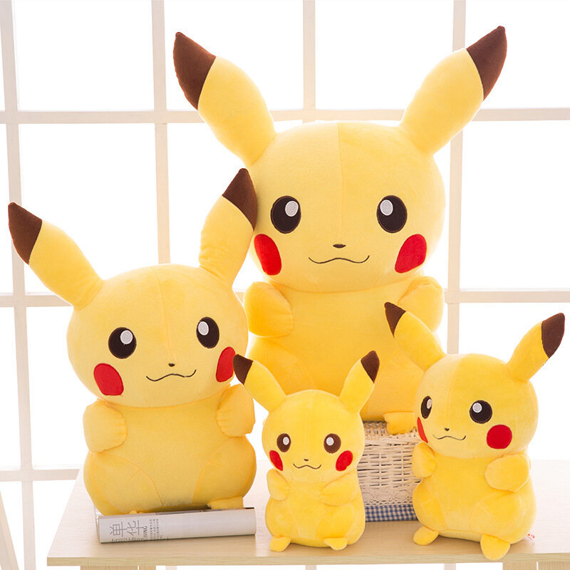 2021 TAKARA TOMY Pokemon Pikachu pluszowe zabawki wypchane zabawki japonia Movie Pikachu Anime lalki świąteczne prezenty urodzinowe dla dzieci