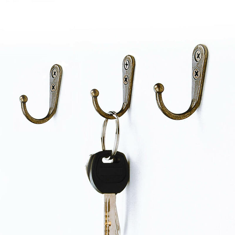 Настенный крючок для одежды, вешалка для ключей с 40 винтами для домашнего хранения, 20 шт.