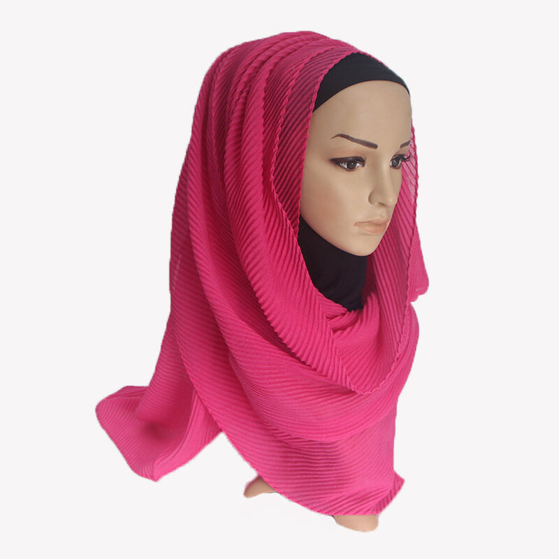 스카프 목도리 랩 터번 히잡 대형 여성, 인기 파시미나 1 피스, 2020 년 신제품 코튼 무슬림 폴드 스카프