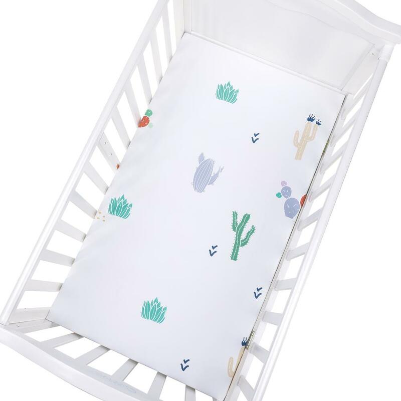 Baby Crib Fitted Sheet Soft Breathable Baby Bed Mattress Cover Cartoon Newborn Bedding For Cot Size 130*70cm
