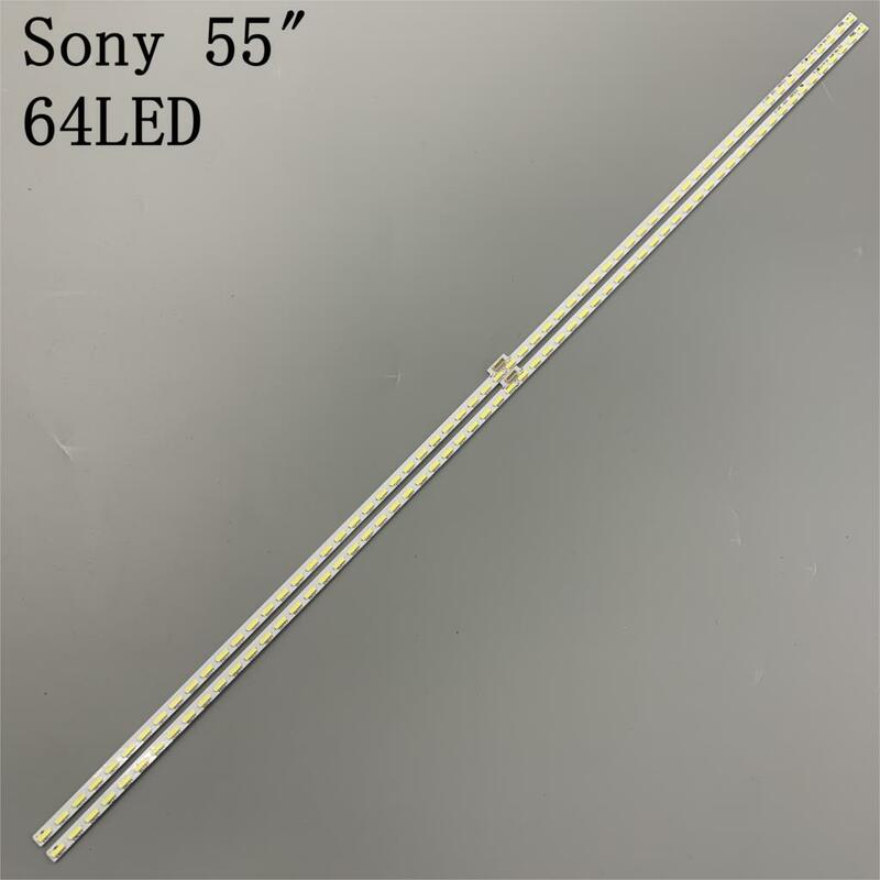2 PCS 64LED 596 milímetros LED strip para Sony Sharp XBR-55X850C KD-55X8500C 75.P3C08G001 15A09N SYV5541 YLS_HAN55_7020_REV2 HRN55