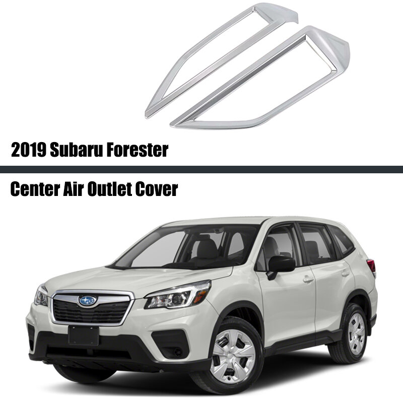 Per Subaru Forester 2019 2020 controllo centrale in fibra di carbonio aria condizionata coperchio uscita sfiato accessori interni Car Styling