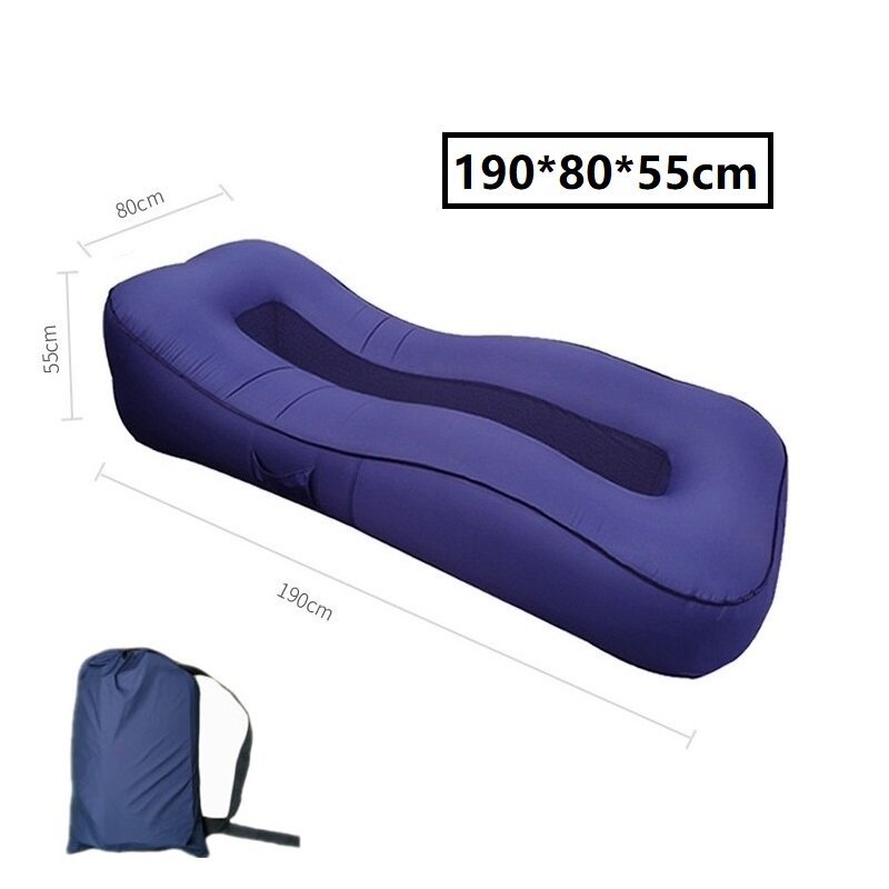 Sofá inflável, cadeira tipo espreguiçadeira para praia, à prova d'água, com vazamento de ar, para casa ou ambiente externo