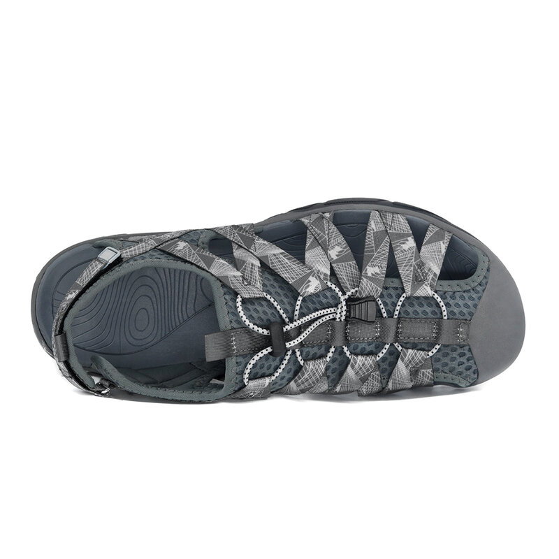 Gresion – sandales d'extérieur pour hommes, chaussures d'été antidérapantes, de randonnée, de Trekking, à la mode, plates, à bout fermé, gladiateur, nouvelle collection 2021, 40-46