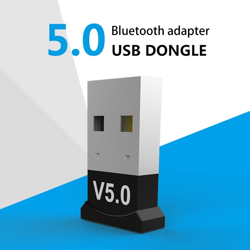Adaptador inalámbrico USB con Bluetooth 5,0, transmisor, receptor de Audio, Dongle, adaptador USB para ordenador, PC, portátil y tableta
