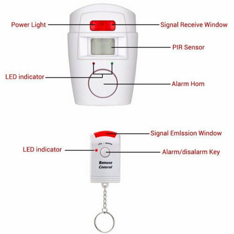 Беспроводной датчик-детектор сигнализации с дистанционным управлением, для окон и дверей, для домашней сигнализации
