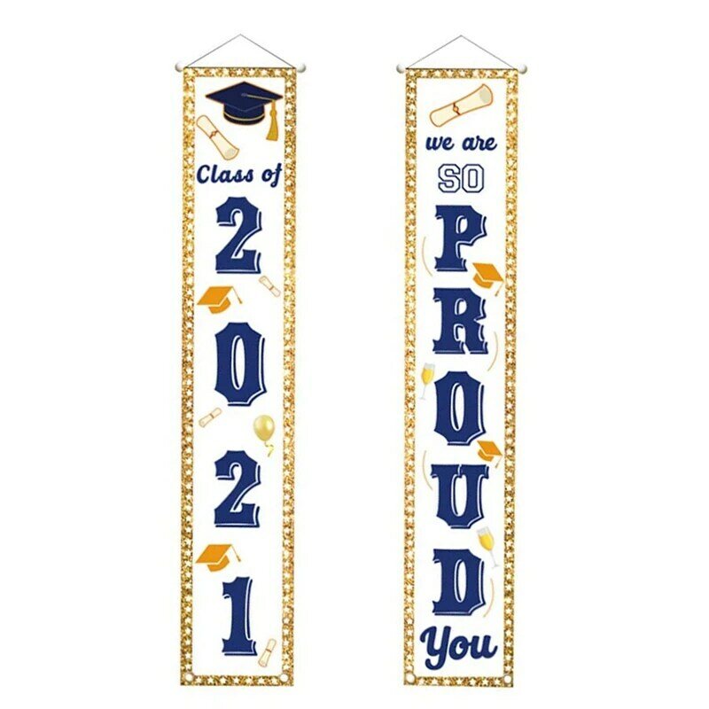 Letreiro de formatura e graduação, 2 peças, 2021, parabéns, decoração de faixas para graduação, festa, graduação
