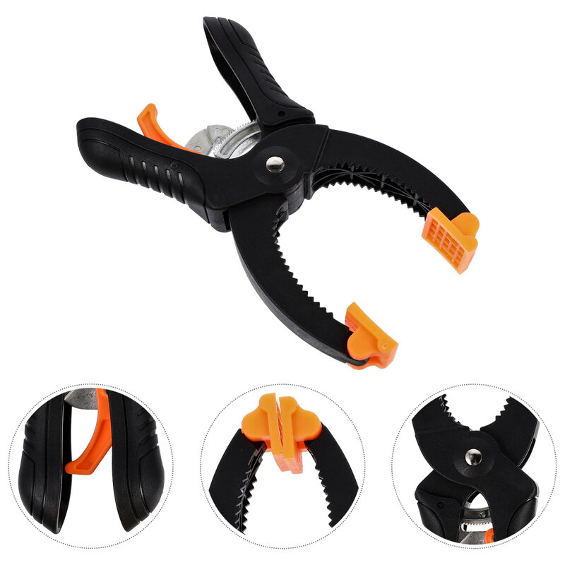 Abrazaderas multifuncionales en forma de A, Clips de resorte para carpinteros, 2 piezas, color negro