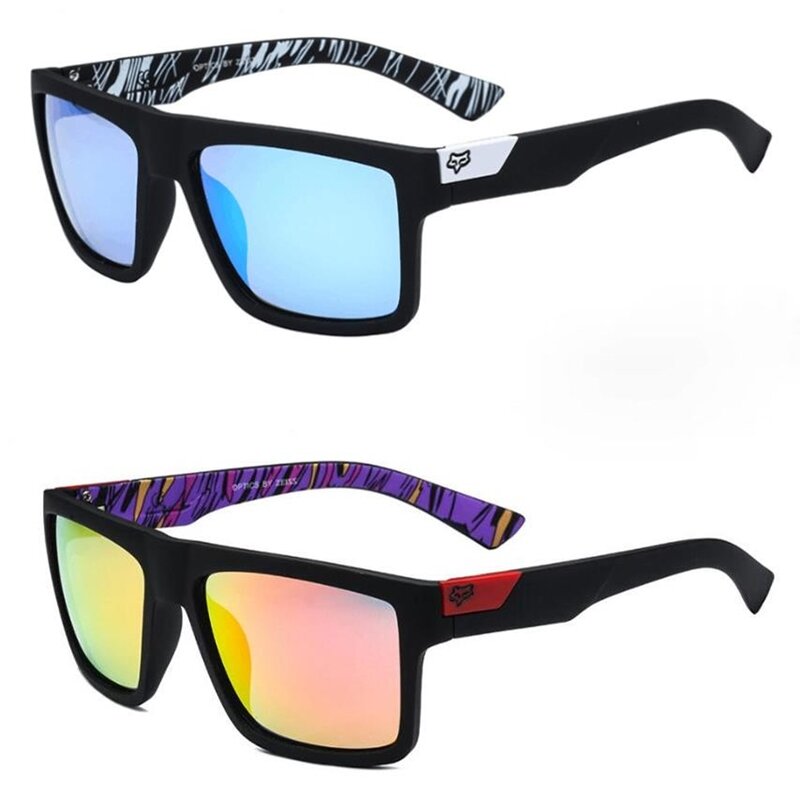 Occhiali da sole quadrati classici uomo donna sport oversize viaggi pesca occhiali da sole colorati all'aperto occhiali Uv400