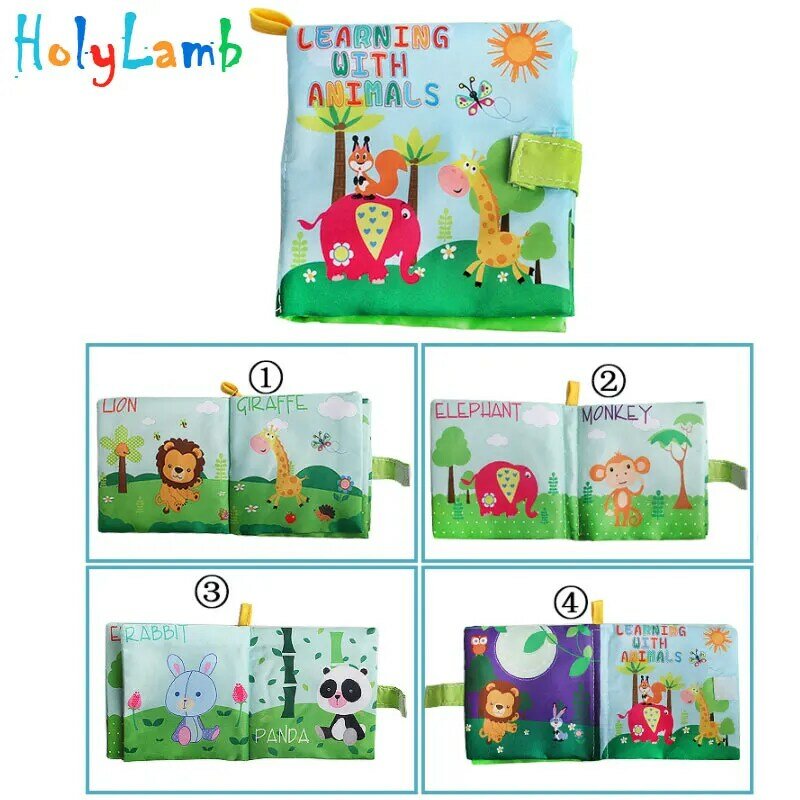Mainan Anak-anak Kain Lembut Buku Bayi Laki-laki Perempuan Mainan Kerincingan Pendidikan Bayi Suara untuk Bayi Baru Lahir Mainan Pendidikan Awal