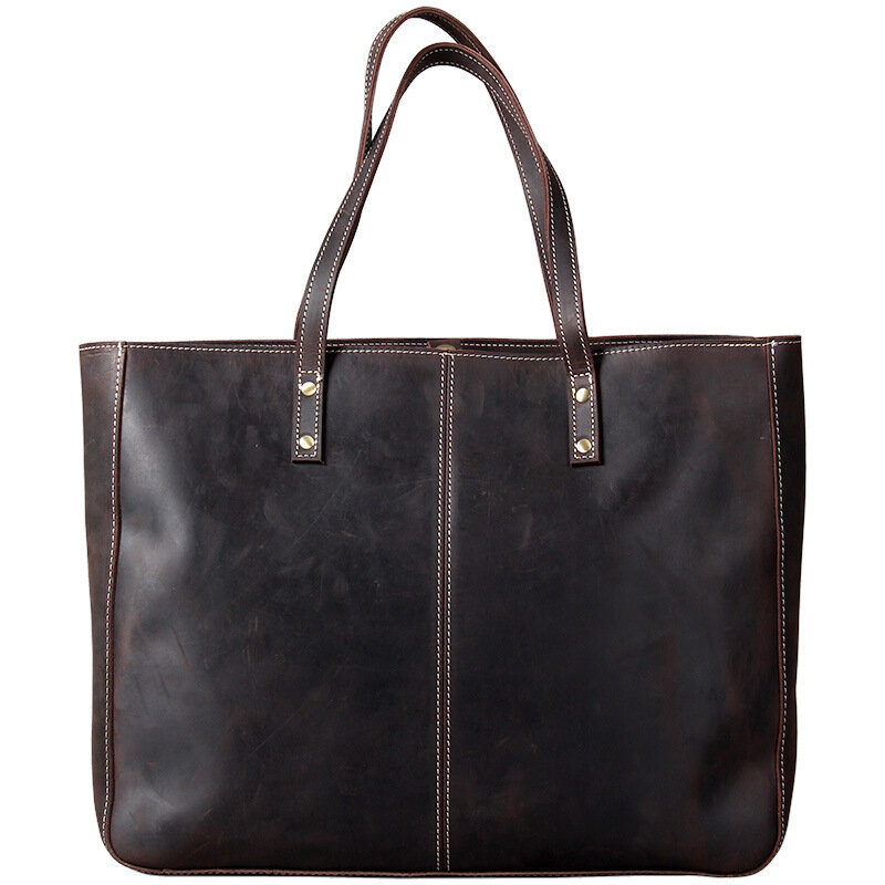 Bolsa mensageiro masculina de couro legítimo 15 polegadas, bolsa para laptop de boa qualidade, pasta cruzada, bolsa de mochila para homens