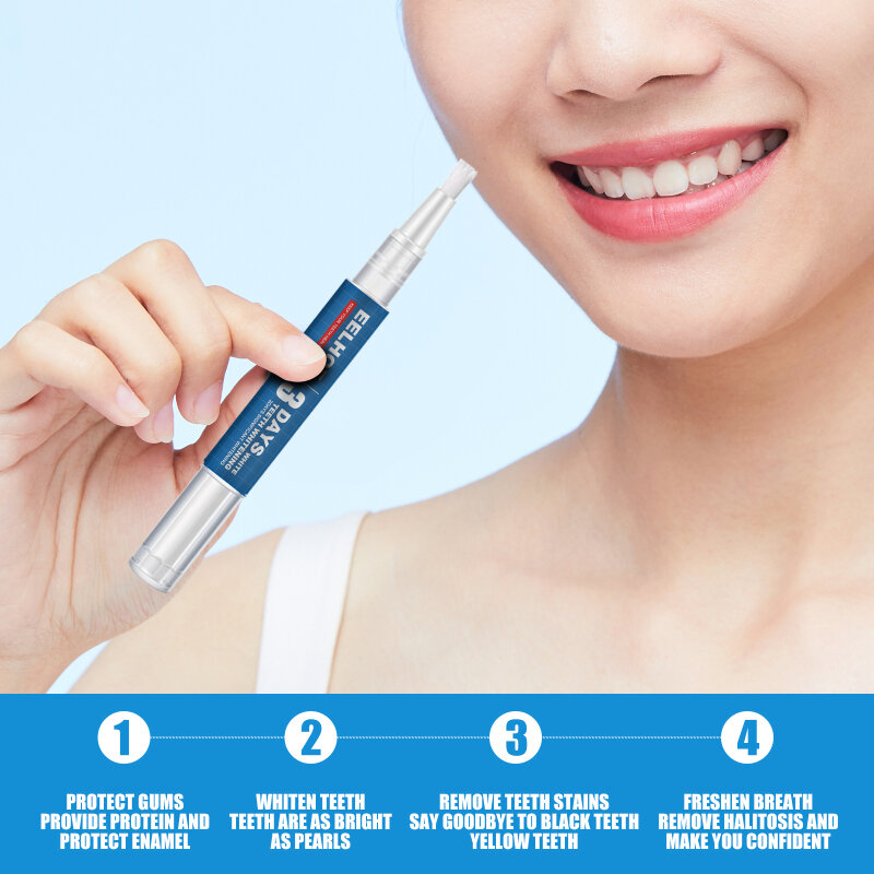 Pena Pemutih Gigi Pena Gel Pemutih Gigi Alami Ajaib Pembersih Penghilang Noda Alat Plak Gigi Perawatan Kebersihan Mulut 3Ml