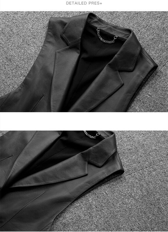 2021 New Style Women's Casual Genuine Sheepskin One Button Vest Jacket