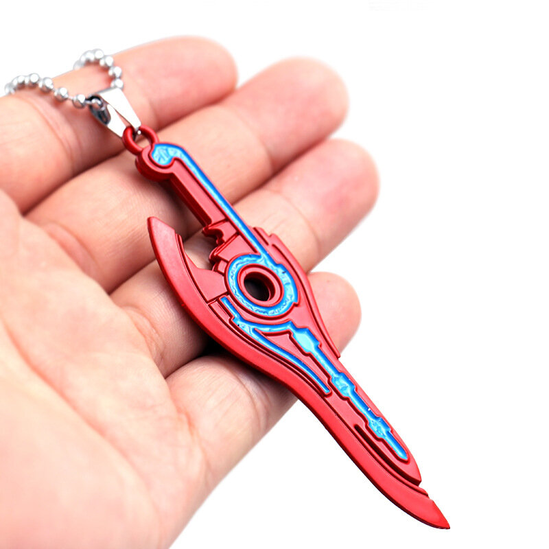 Porte-clé avec pendentif en forme d'arme, bijoux de Cosplay, jeu de Xenoblade, chronones 2, MONADO, mythologie, Hikari, Pyra, Homura, épée, cadeau, nouveau