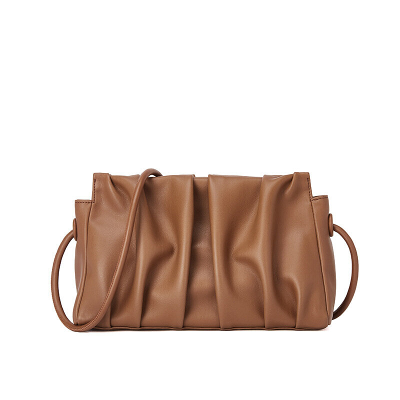 2021 جلد طبيعي الحقيبة سحابة حقيبة موضة المرأة حقيبة صغيرة مصمم السيدات Crossbody حقيبة كتف حقيبة يد عالية الجودة