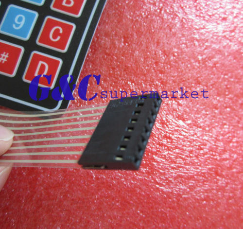5 ピース 4 × 4 マトリクス配列 16 キーメンブレンスイッチキーパッドキーボード