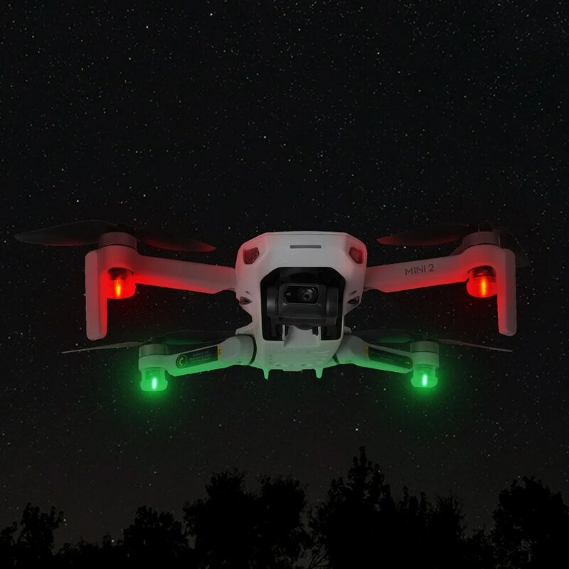 DJI FPV แฟลช Strobe โคมไฟ Night Flight Light สำหรับ DJI Mavic Air 2S /Mavic Mini 2/Phantom 4 FIMI X8 SE Drone อุปกรณ์เสริม