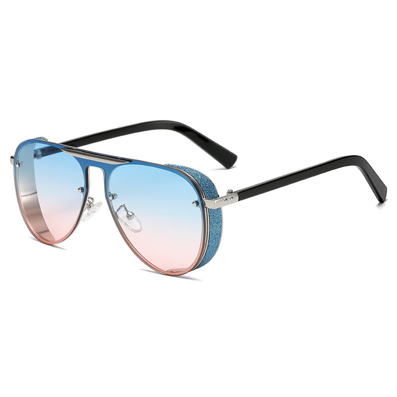 Óculos de sol feminino luxuoso, óculos escuros com uv400
