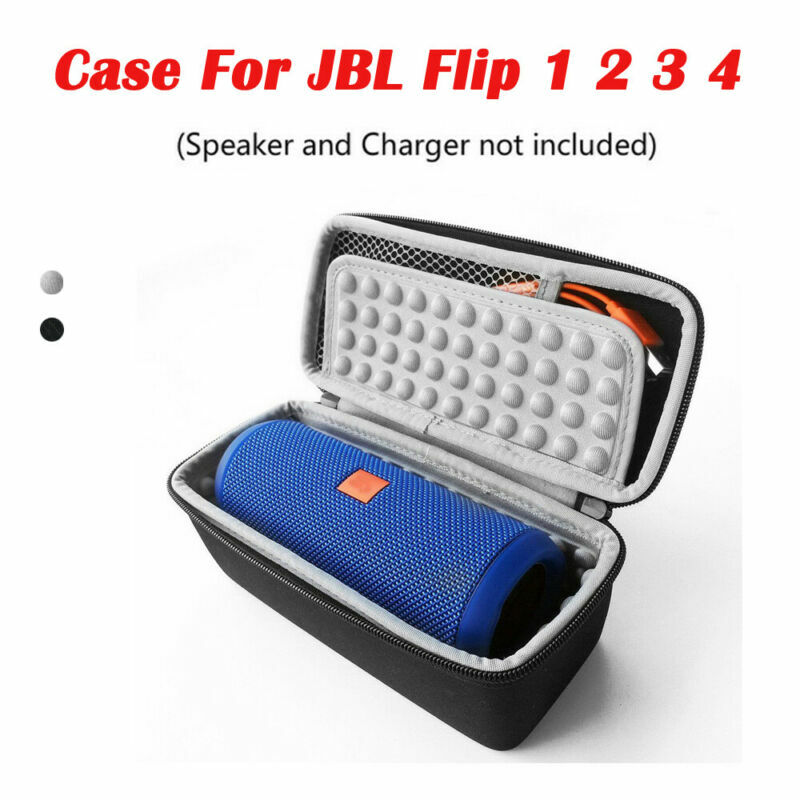 Portable Speaker Storage Bag Hard Carry Bag Box Protective Cover Case Black/Gray