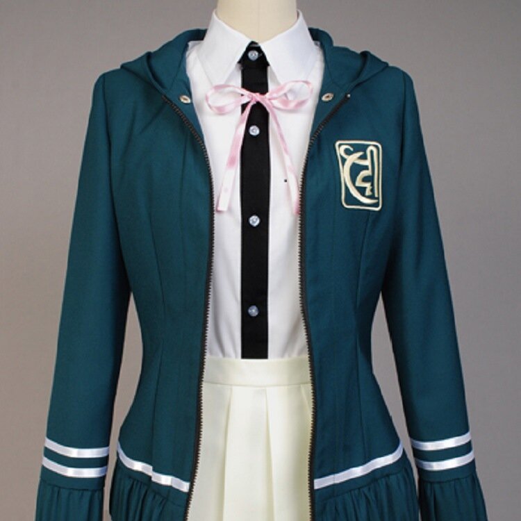 Super DanganRonpa 2 Dangan Ronpa Cosplay Chiaki Nanami Uniforms Jacket Shirt Tie Skirt for Women Cosplay Costume
