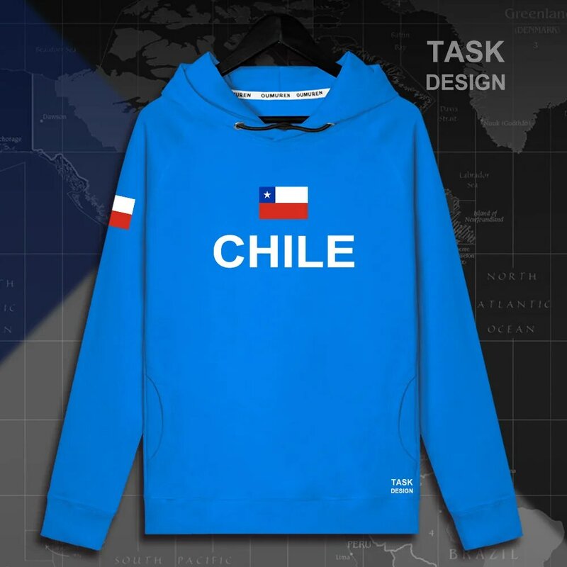 Sudadera con capucha de Chile CL CHL para hombre, jerséis chilenos, nueva ropa de calle, chándal deportivo con bandera nacional