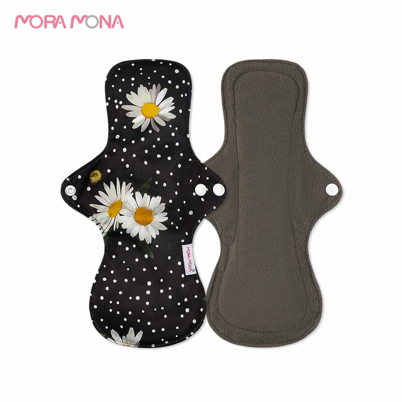 Mora mona 1ピース環境的で再利用可能な竹炭サニタリーパッド