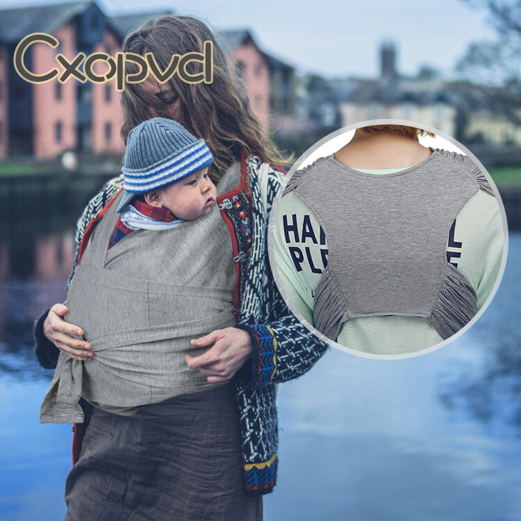 Soft X-Shaped Baby Wrap Carrier ยืด,Breathable Cotton Baby Wrap, Baby Sling,พยาบาล Cover Up