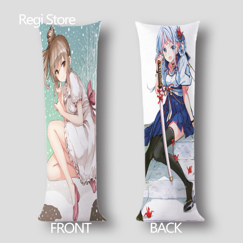 Personagem dos desenhos animados corpo travesseiro capa de cama decoração capa de almofada personalizado travesseiro dos desenhos animados menina otaku presente