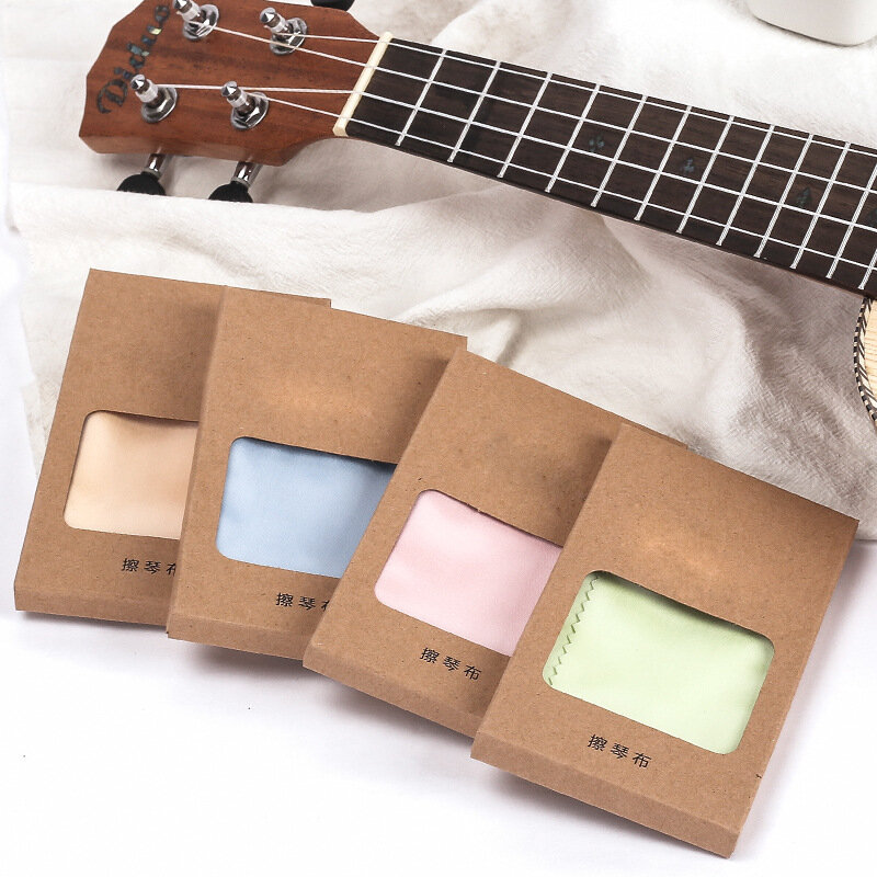 Musical instrument special wipe cloth Fine fiber clear knot cloth Ukulele guitar violin instrument universal piano wipe cloth
